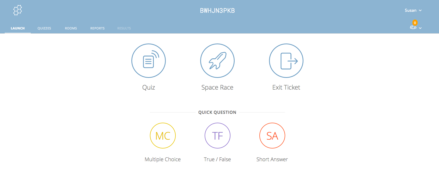 Socrative Dashboard